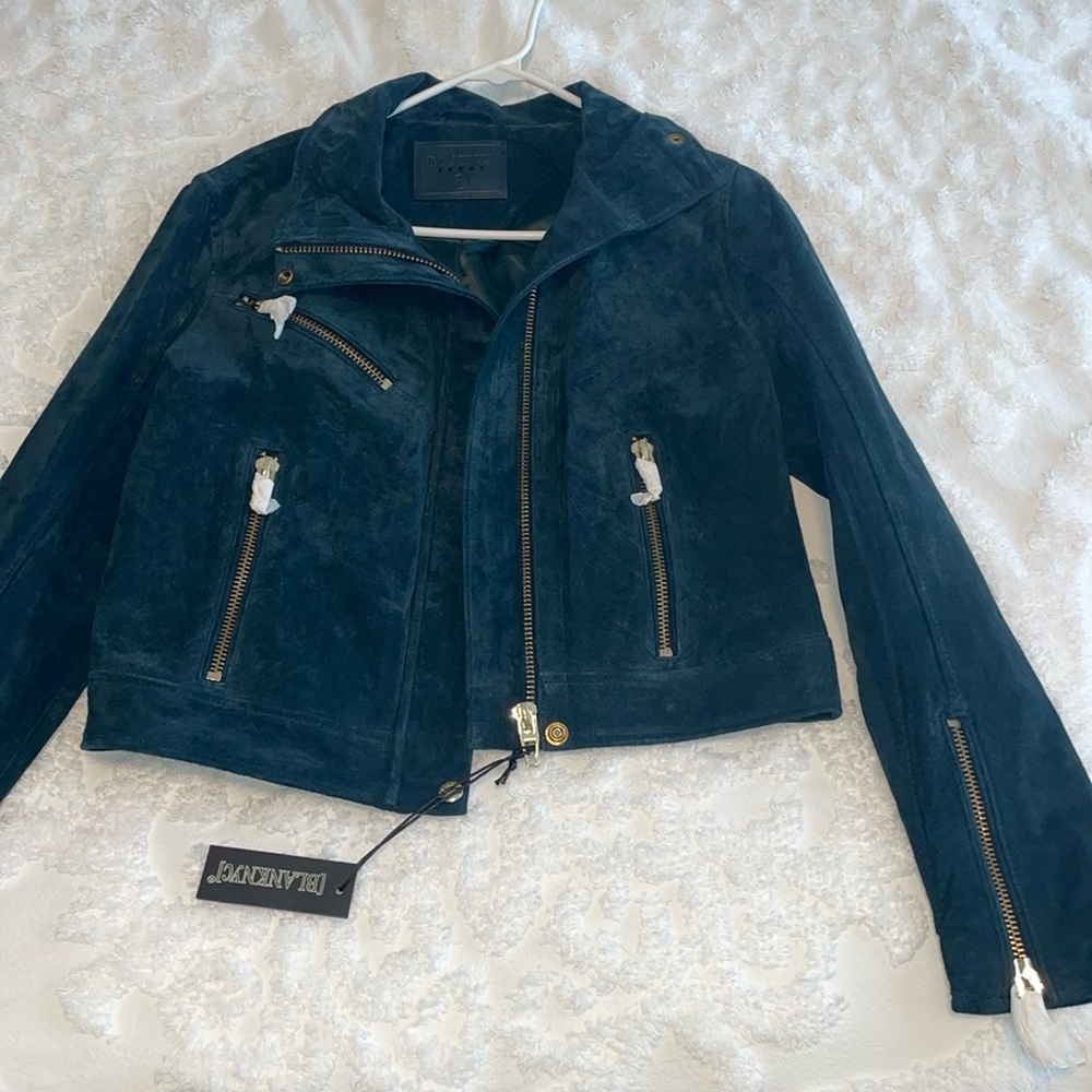 BLANK NYC SUEDE LEATHER JACKET